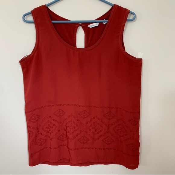 REITMAN BURGUNDY SLEEVELESS TOP SIZE M - Picture 1 of 6